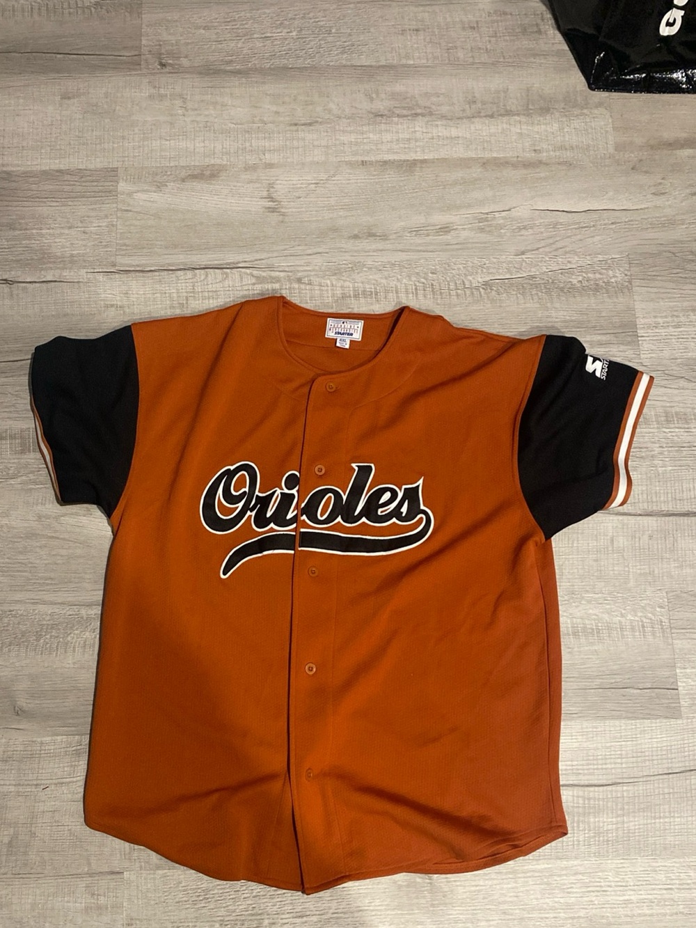 STARTER Orange and Black Orioles Kids Baseball Jersey
